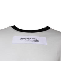 Dolce & Gabbana White Camouflage Cotton Round Neck T-shirt