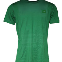 Dolce & Gabbana Green Cotton Round Neck Short Sleeve T-shirt