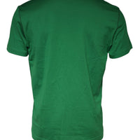 Dolce & Gabbana Green Cotton Round Neck Short Sleeve T-shirt