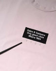 Dolce & Gabbana Beige Logo Cotton Blend Crew Neck T-shirt