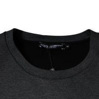 Dolce & Gabbana Dark Gray Camouflage Crew Neck T-shirt