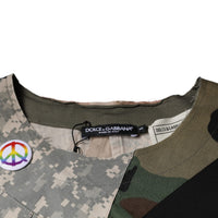 Dolce & Gabbana Multicolor Camouflage Cotton Round Neck T-shirt