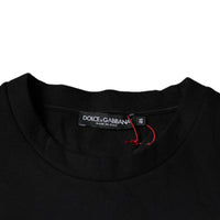 Dolce & Gabbana Black Leopard Cotton Short Sleeves T-shirt