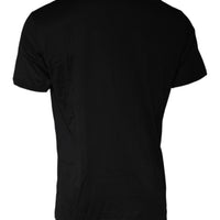 Dolce & Gabbana Black Bee Crown Cotton Crew Neck T-shirt