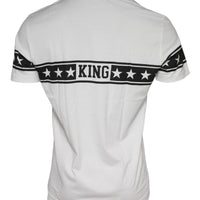 Dolce & Gabbana White DG Stars Print Cotton T-shirt