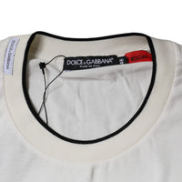 Dolce & Gabbana White DG Stars Print Cotton T-shirt