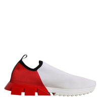 Dolce & Gabbana White Red Sorrento Sneakers Shoes