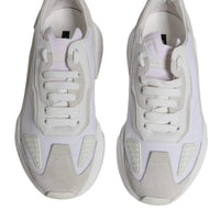 Dolce & Gabbana White Leather Daymaster Low Top Sneaker Shoes