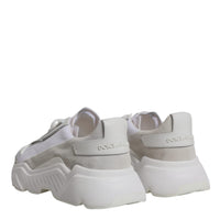 Dolce & Gabbana White Leather Daymaster Low Top Sneaker Shoes