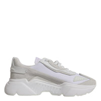 Dolce & Gabbana White Leather Daymaster Low Top Sneaker Shoes