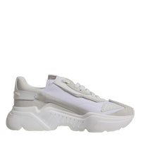 Dolce & Gabbana White Leather Daymaster Low Top Sneakers Shoes