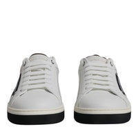 Dolce & Gabbana White Leather Low Top Men Sneakers Shoes