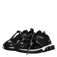 Dolce & Gabbana Black White Logo Sorrento Mens Sneakers Shoes