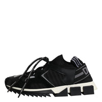 Dolce & Gabbana Black White Logo Sorrento Mens Sneakers Shoes