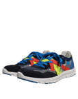 Dolce & Gabbana Multicolor Leather Suede Low Top Sneakers Shoes