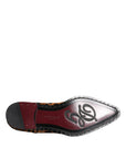 Dolce & Gabbana Brown Leopard Derby Formal Men Dress Shoes