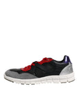 Dolce & Gabbana Multicolor Leather Suede Low Top Sneakers Shoes