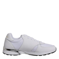 Dolce & Gabbana White Logo Leather Casual Men Sneakers Shoes