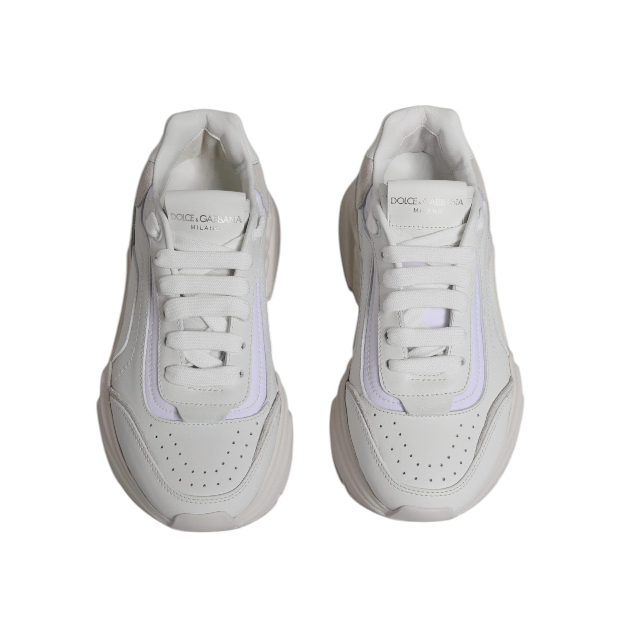 Dolce &amp; Gabbana White Daymaster Low Top Sneakers Shoes