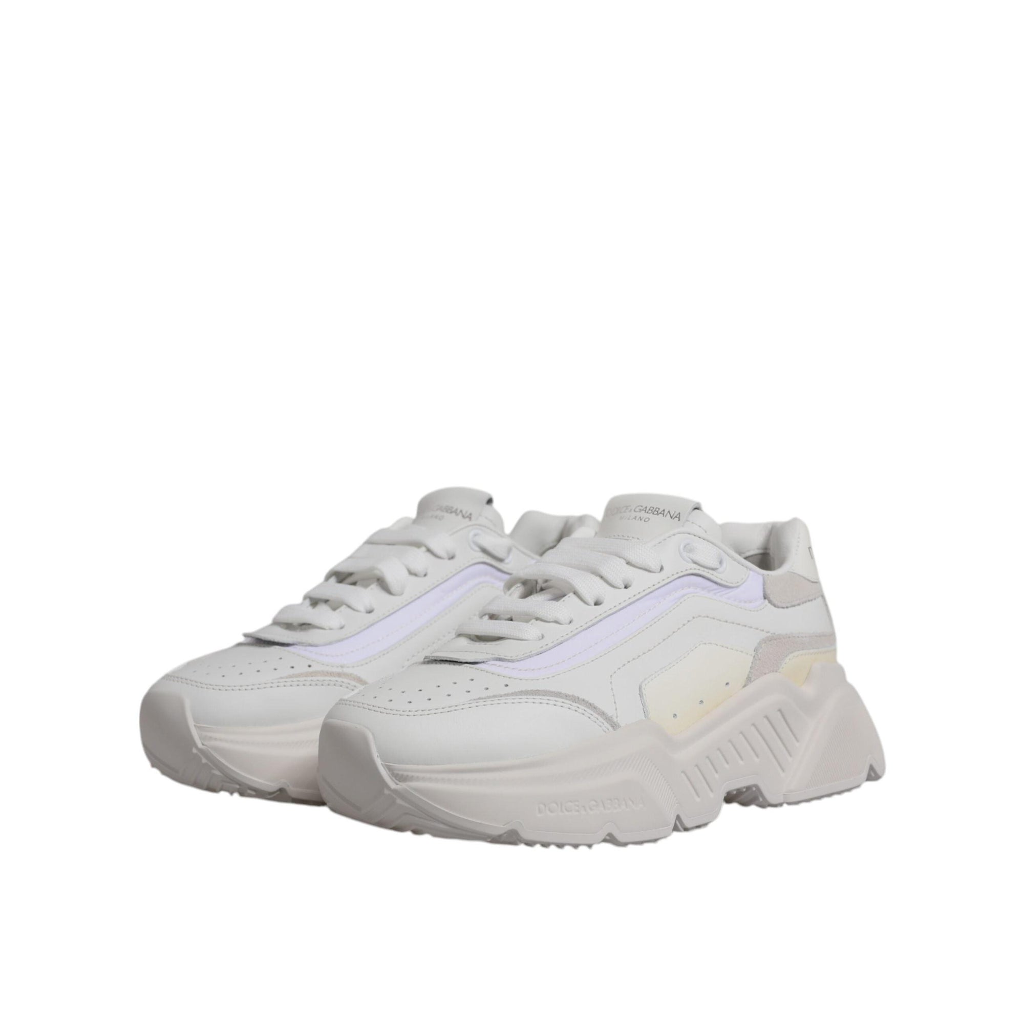 Dolce &amp; Gabbana White Daymaster Low Top Sneakers Shoes