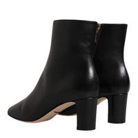 Dolce & Gabbana Black Jackie Leather Mid Calf Boots Shoes