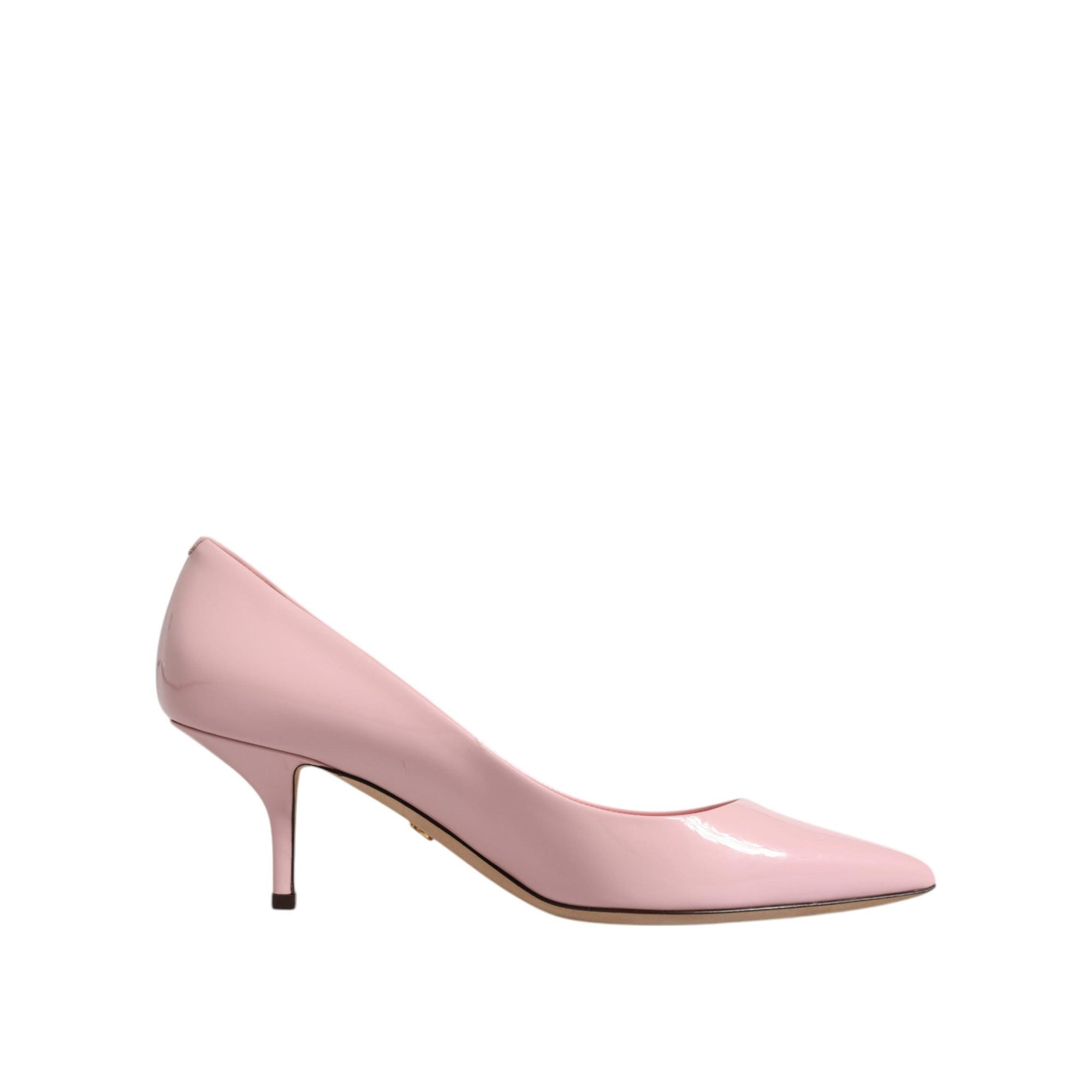 Dolce &amp; Gabbana Light Pink Patent Leather Heels Pumps Shoes