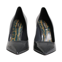 Dolce & Gabbana Black Patent Leather Heels Pumps Shoes