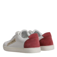 Dolce & Gabbana White London Calf Leather Sneakers Shoes