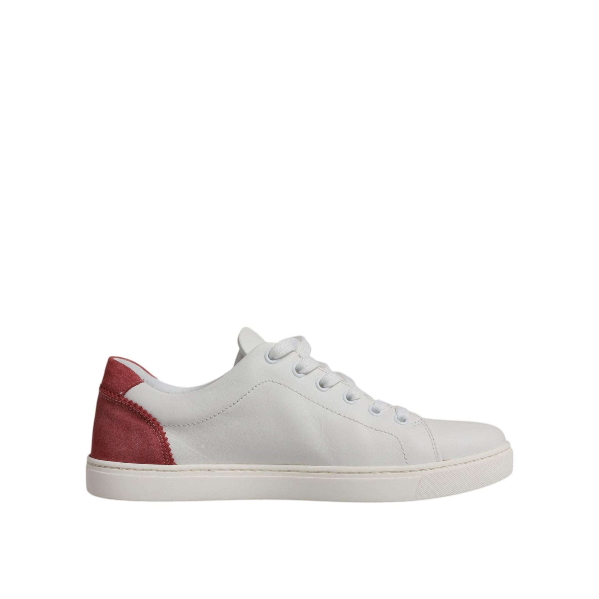 Dolce &amp; Gabbana White London Calf Leather Sneakers Shoes