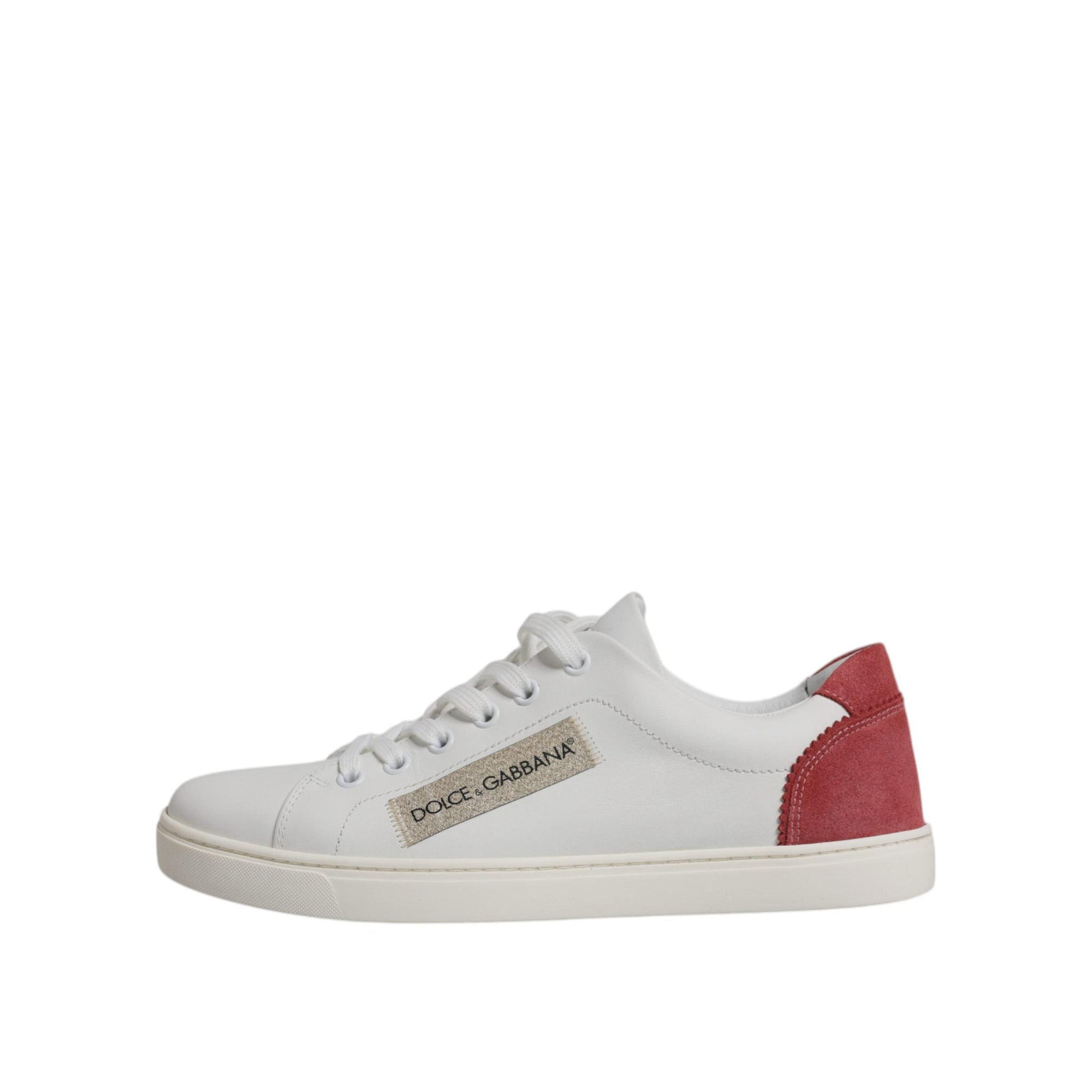 Dolce &amp; Gabbana White London Calf Leather Sneakers Shoes