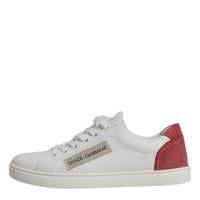 Dolce & Gabbana White London Calf Leather Sneakers Shoes