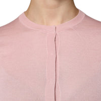 Dolce & Gabbana Pink Wool Knit Button Down Cardigan Sweater