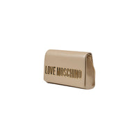 Love Moschino Gold Polyethylene Handbag