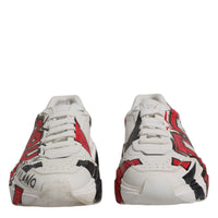 Dolce & Gabbana White Daymaster Hand Painted Sneakers Shoes