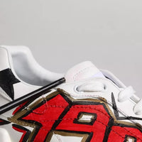 Dolce & Gabbana White Daymaster Hand Painted Sneakers Shoes