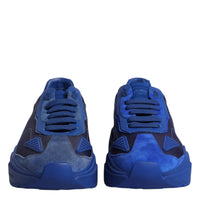 Dolce & Gabbana Blue Leather Daymaster Low Top Sneakers Shoes