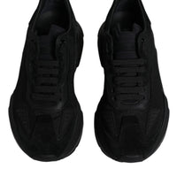 Dolce & Gabbana Black Leather Daymaster Low Top Sneakers Shoes