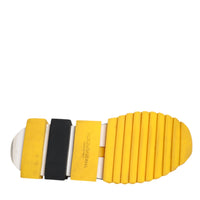 Dolce & Gabbana Yellow Black Slip On Sorrento Sneaker Shoes