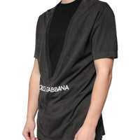 Dolce & Gabbana Black Cotton Crew Neck Short Sleeves T-shirt