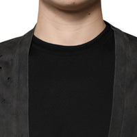 Dolce & Gabbana Black Cotton Crew Neck Short Sleeves T-shirt