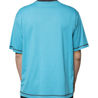 Dolce & Gabbana Blue Logo Crew Neck Short Sleeves T-shirt