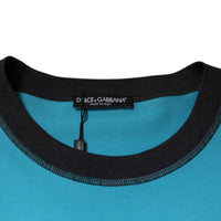 Dolce & Gabbana Blue Logo Crew Neck Short Sleeves T-shirt