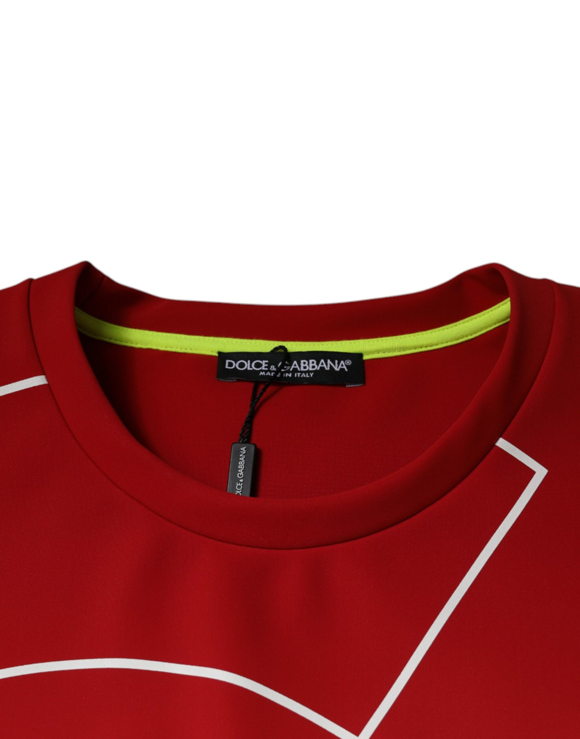 Dolce &amp; Gabbana Multicolor Logo Cotton Men Crew Neck T-shirt