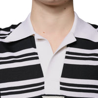 Dolce & Gabbana Multicolor Stripe Collared Polo T-shirt