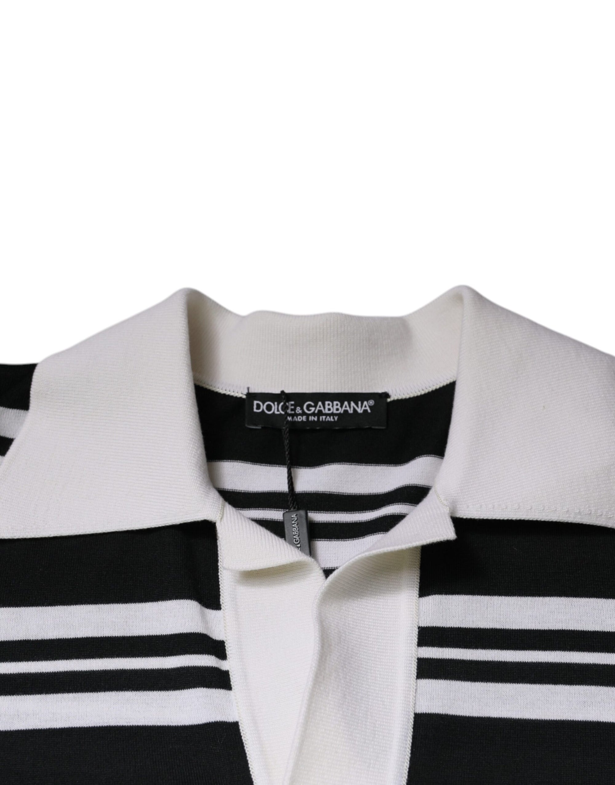 Dolce &amp; Gabbana Multicolor Stripe Collared Polo T-shirt