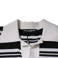 Dolce & Gabbana Multicolor Stripe Collared Polo T-shirt