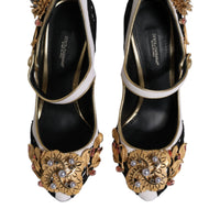 Dolce & Gabbana Multicolor Embellished Heels Pumps Shoes