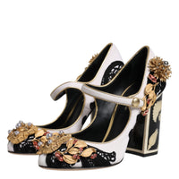 Dolce & Gabbana Multicolor Embellished Heels Pumps Shoes