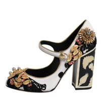 Dolce & Gabbana Multicolor Embellished Heels Pumps Shoes