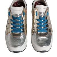 Dolce & Gabbana Multicolor Leather Low Top Sneakers Shoes